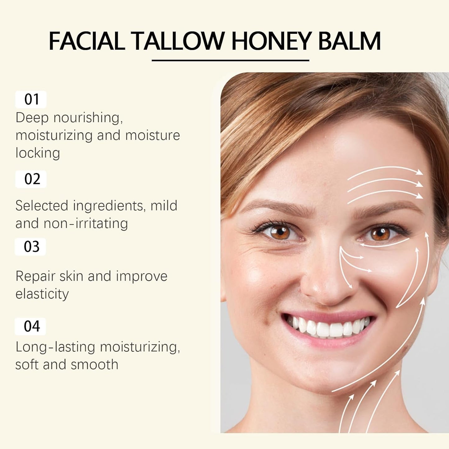 Facial Beef Tallow Honey Balm